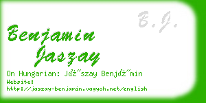 benjamin jaszay business card